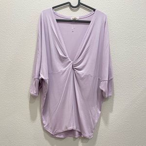 NWOT! URBAN OUTFITTERS SILENCE & NOISE Lavender Oversized V-neck Shirt!